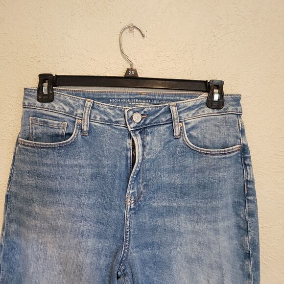Chico's High Rise Straight Leg Crop Light Blue Size 1.5R - Picture 5 of 6